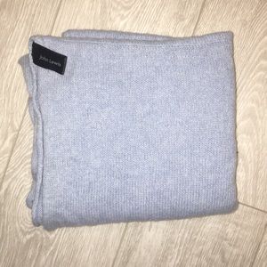 John Lewis 100% Cashmere Baby Blue Scarf